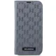 Karl Lagerfeld iPhone 14 Pro чехол-книжка Saffiano Monogram, серебристый
