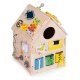 XXL Wooden Activity House for Kids, 30-in-1 Educational Busy Board