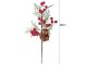 Decorative Christmas Branch, Rowan Berries Sprig, 28 cm