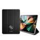 Guess Saffiano atverams vāciņš iPad 12.9\" (2021) planšetdatoram, melns
