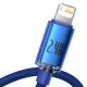 Кабель USB - Lightning Baseus Crystal Shine 2.4A 1.2м Синий