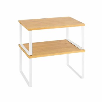 2-Tier Kitchen Shelf Organizer, Space Saving Spice Rack