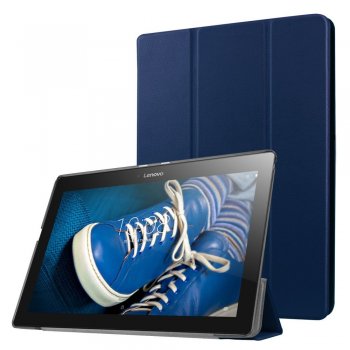 Lenovo IdeaTab 2 A10-30F (TB2-X30L) Tri-fold Stand Cover Case, Blue | Vāks Apvalks Pārvalks Grāmatiņa...