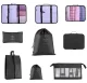 Travel Organizer Set (8 Pcs), Black