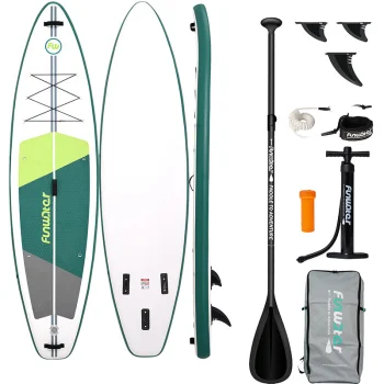 Inflatable SUP Paddleboard FunWater SUPFW69A 3.35m Green/White