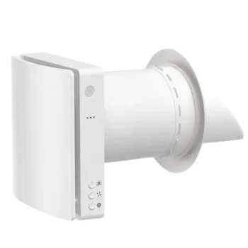Sienas rekuperators vienai telpai līdz 46 m², Wi-Fi, CO2 sensors, balts