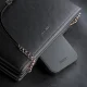 Чехол 3mk Hardy Silky Leather MagCase для Apple iPhone 16 Черный