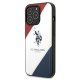 Apple iPhone 14 Pro 6.1\'\' US Polo Tricolor Embossed Case Cover (USHCP14LPSO3), White