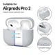 Чехол Tech-Protect Silicone для Apple AirPods Pro 1 / 2 с ремешком, серый