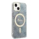 Apple iPhone 14 Plus 6.7\" Guess 4G Print MagSafe Case Cover (GUBPP14MH4EACSB) + Charger, Blue | Telefona Maciņš...