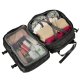 Ūdensnecaurlaidīga Mugursoma ar USB Uzlādes Izeju Portu 26-36L, Melns | Anti-Theft Waterproof Backpack with USB...