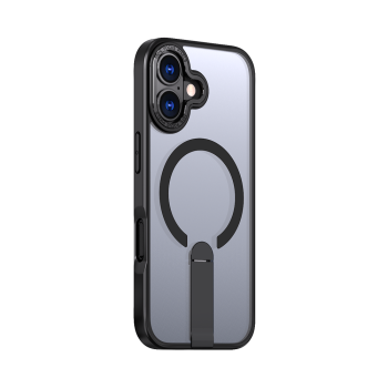 Hybrid Armor X Case for iPhone 17 with MagSafe Stand, Black