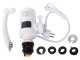 Electric Instant Water Heating Tap with LCD Display, 3 kW, 220–240 V, White