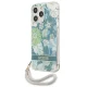 Чехол Guess Flower Strap для iPhone 13 Pro Max, зеленый
