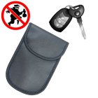 Vertical Signal Chest Radio Blocking Case Cover for Car Keys Mobile Phone 14 cm x 10 cm, Black