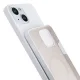 Чехол 3mk Hardy Silicone MagCase для iPhone 15, бело-серебристый