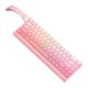 Wired Gaming Keyboard ONIKUMA G69 Pink 68-Key 8000Hz