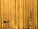 300 LED gaismas aizkars virtene, Silti balta, 3m, USB