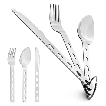 Набор туристических столовых приборов 3в1 SteelKIT Mountain Goat,...