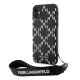 Karl Lagerfeld iPhone 11 / XR vāciņš Monogram Losange Saffiano, melns