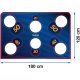 Neo-Sport 1474 futbola vārtu precizitātes mērķis 180 x 120 cm