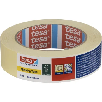 Бумажная малярная лента Tesa 04323, 50 м x 30 мм, бежевая