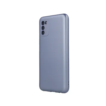 Vāciņš Metallic Samsung Galaxy A25 5G telefonam, gaiši zils