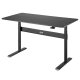 Эргономичный стол Ergo Office ER-453, черный, 140x68см
