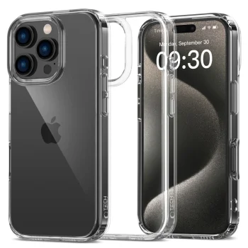 Tech-Protect FlexAir Hybrid Case for iPhone 16 Pro, Clear