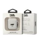 Чехол Karl Lagerfeld Silicone Choupette Head 3D для AirPods 1/2, белый