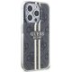 Guess iPhone 15 Pro vāciņš IML 4G Gold Stripe, melns