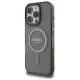 Guess iPhone 16 Pro vāciņš IML Glitter Circle MagSafe, melns