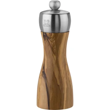 Peugeot Fidji Salt Mill 15 cm Olive Wood and Stainless Steel