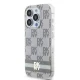 Чехол DKNY для iPhone 15 Pro Max IML Checkered Mono Pattern MagSafe, розовый