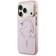 Karl Lagerfeld IML Choupettes Karl Script Logo MagSafe Phone Case Cover iPhone 17 Pro - Pink