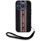 Karl Lagerfeld iPhone 15 Pro Max vāciņš Saffiano Athleisure Stripes Cord, sarkans