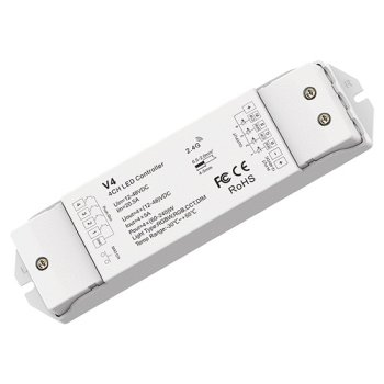 LED Контроллер V4 RGBW/CCT 12-48V 4x5A с функцией Push DIM