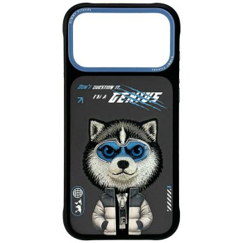 Nimmy Cool&Cute 2.0 Wolf vāciņš Apple iPhone 17 Pro Max, Melns