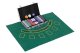 ModernHome Poker & Blackjack Set – 300 Chips, 2 Decks, Dice, Felt Mat, Locking Case