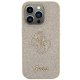 Guess iPhone 15 Pro Case Fixed Glitter Big 4G, Gold
