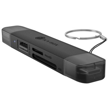 Icy Box IB-CR203-CU3 3-in-1 USB 3.2 Gen 1 karšu lasītājs, pelēks
