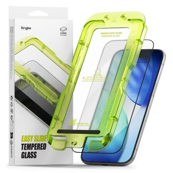 Ringke Easy Slide Tempered Glass for iPhone 17 Air (2-pack), Black