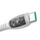Joyroom S-A59 Vibrant Series USB-C uz USB-C kabelis 60W 1.2m, balts