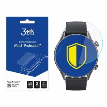 Xiaomi Amazfit GTR 3 Aizsargplēve uz Visu Ekrānu, 3 gab. | 3MK ARC+ Protective Film Rounded Fullscreen Watch Protector