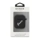Чехол Guess Silicone Vintage для Apple AirPods, черно-белый