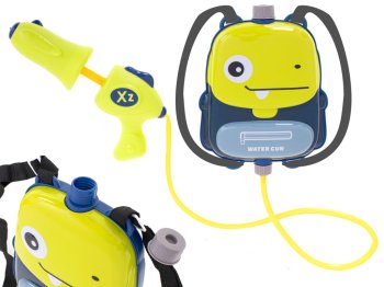 Bērnu ūdens pistole (šautene, blasteris) ar mugursomu - ūdens tvertne, 1000ml | Water Gun Backpack