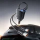Orico Twin Reach 45W USB-A + USB-C Car Charger with Two Retractable USB-C Cables, Black