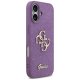 Guess Fixed Glitter Big 4G Case for iPhone 17 Purple