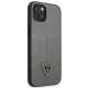 Guess Saffiano Triangle Logo vāciņš iPhone 13 mini, sudraba