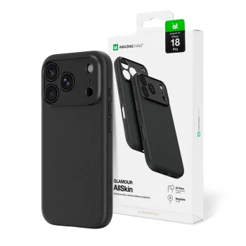 Чехол AmazingThing Glamour AllSkin для iPhone 18 Pro с защитой камеры и MagSafe, черный